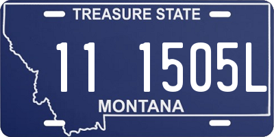 MT license plate 111505L