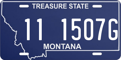 MT license plate 111507G