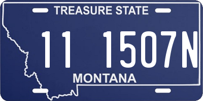 MT license plate 111507N