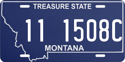 MT license plate 111508C