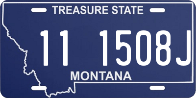 MT license plate 111508J