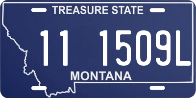 MT license plate 111509L