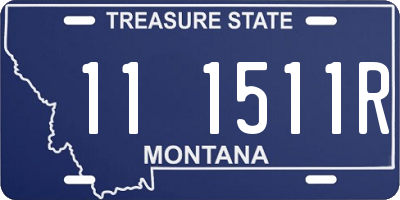 MT license plate 111511R