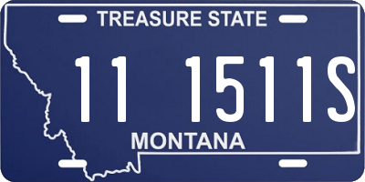 MT license plate 111511S