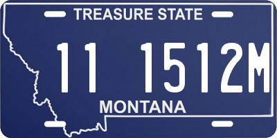 MT license plate 111512M