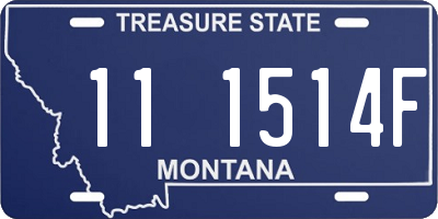 MT license plate 111514F