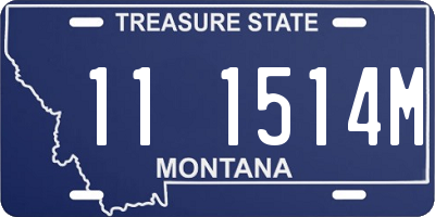 MT license plate 111514M