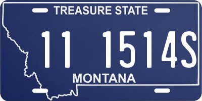MT license plate 111514S