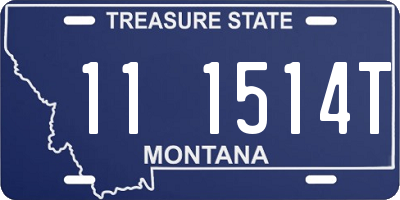 MT license plate 111514T