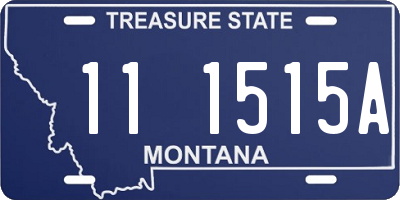 MT license plate 111515A