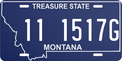 MT license plate 111517G