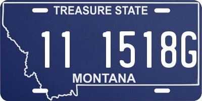 MT license plate 111518G
