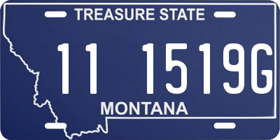 MT license plate 111519G