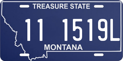 MT license plate 111519L