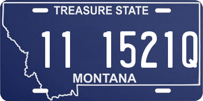 MT license plate 111521Q