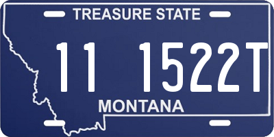 MT license plate 111522T