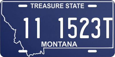 MT license plate 111523T