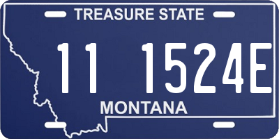 MT license plate 111524E