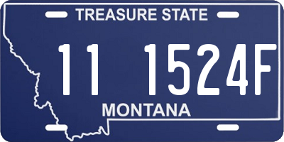 MT license plate 111524F