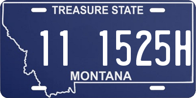 MT license plate 111525H