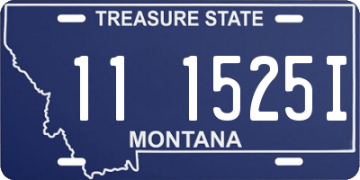 MT license plate 111525I