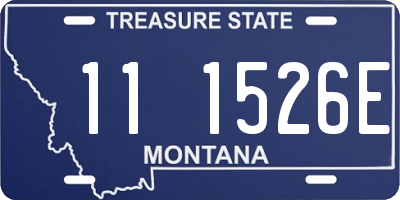 MT license plate 111526E