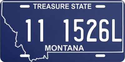 MT license plate 111526L