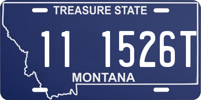MT license plate 111526T