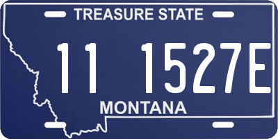 MT license plate 111527E