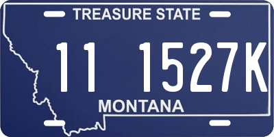 MT license plate 111527K