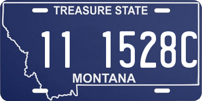 MT license plate 111528C