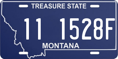 MT license plate 111528F