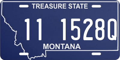 MT license plate 111528Q
