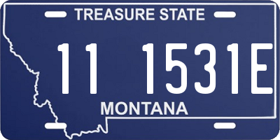 MT license plate 111531E