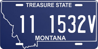 MT license plate 111532V