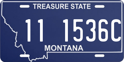 MT license plate 111536C