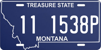 MT license plate 111538P