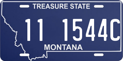 MT license plate 111544C