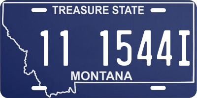 MT license plate 111544I