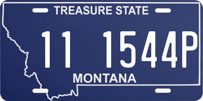 MT license plate 111544P