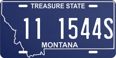 MT license plate 111544S