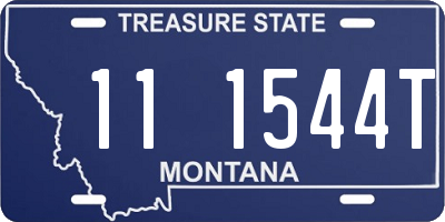 MT license plate 111544T
