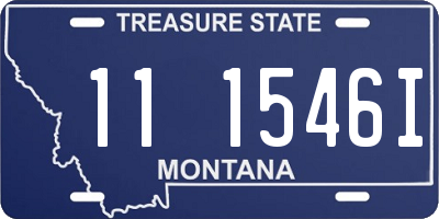 MT license plate 111546I