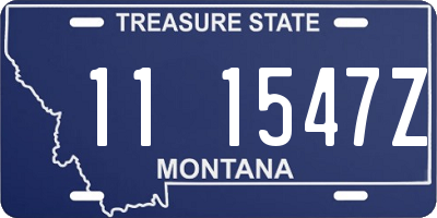 MT license plate 111547Z