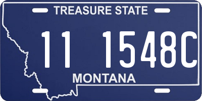 MT license plate 111548C