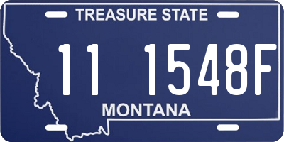 MT license plate 111548F