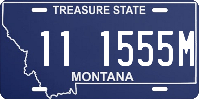 MT license plate 111555M