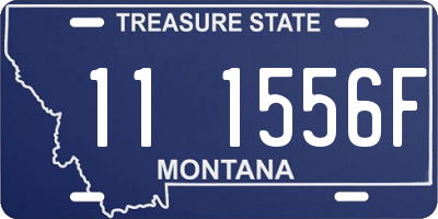 MT license plate 111556F