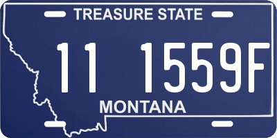 MT license plate 111559F