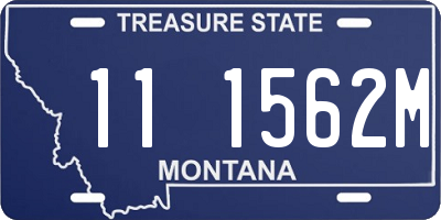 MT license plate 111562M